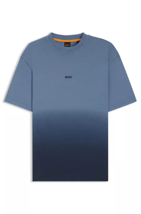 T-shirt en jersey de coton avec effet dégradé