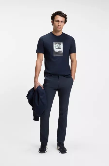 Slim-Fit Chino aus elastischem Twill