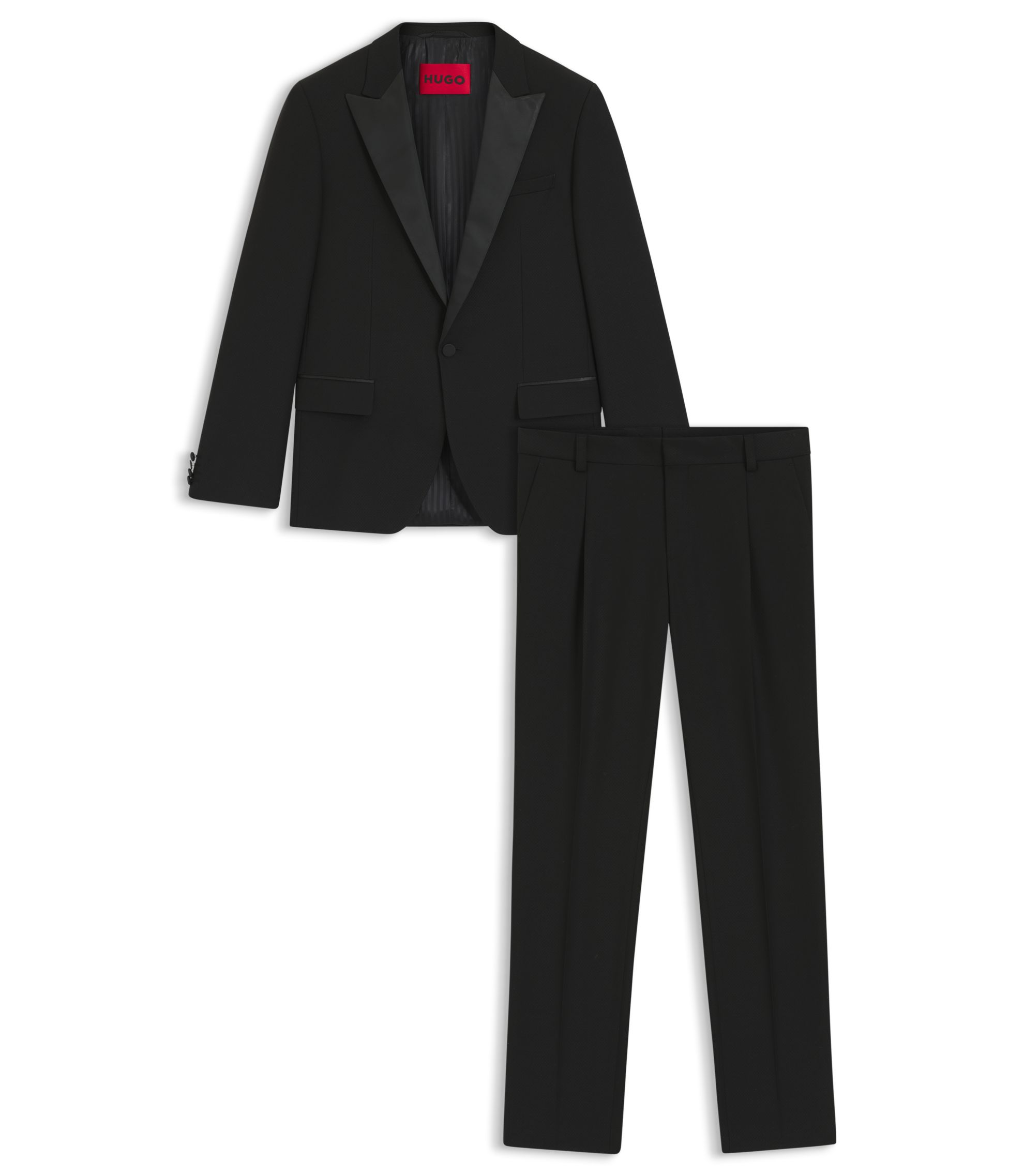 スリーピース スーツ | 黒 | HUGO BOSS