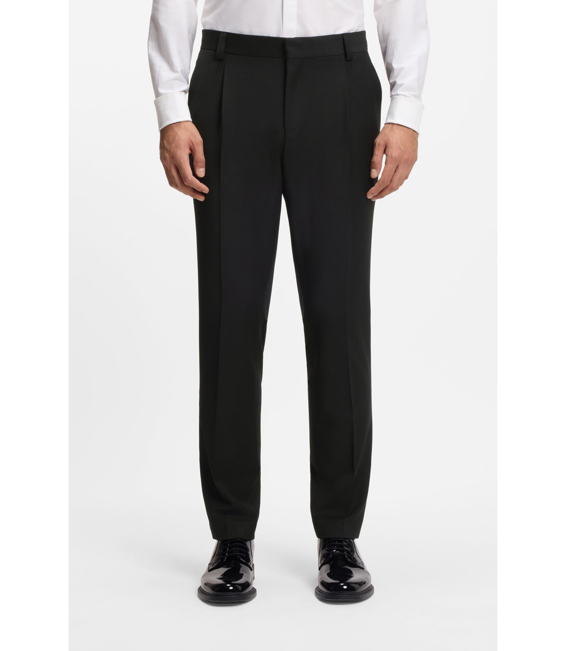 スリーピース スーツ | 黒 | HUGO BOSS