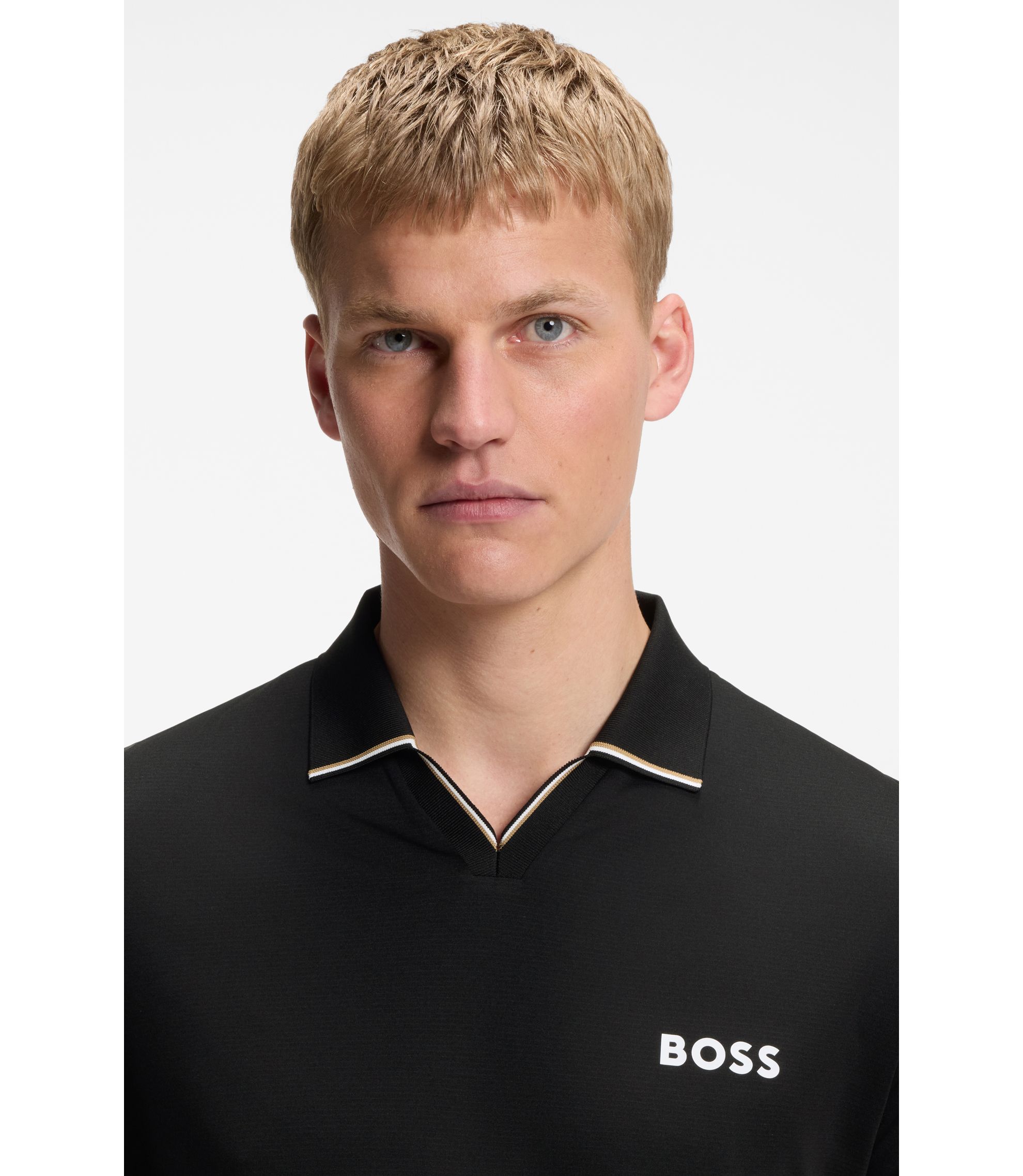 BOSS - Active アクティブ スリムフィット ポロシャツ シグネチャー 
