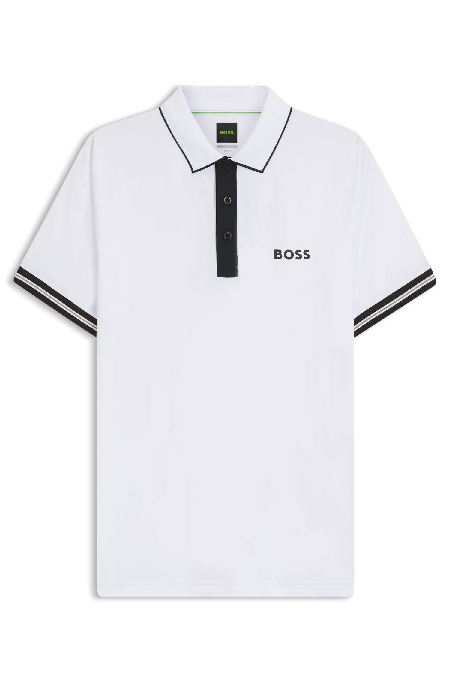 Boss Active slim-fit polo shirt with moisture management pikéer herr – bild 4