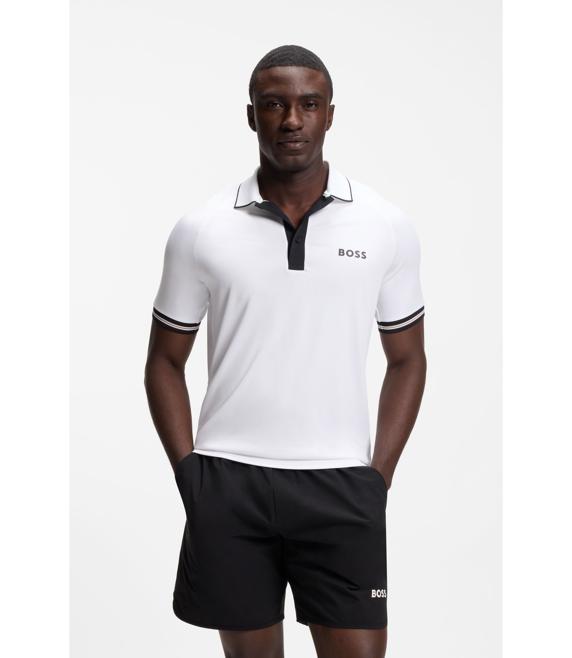 Active Slim-Fit Poloshirt mit feuchtigkeitsableitenden Eigenschaften