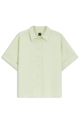 Regular-fit blouse with rolled cuffs 1