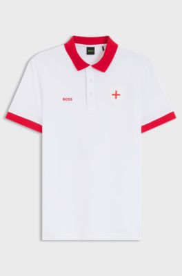 Paddy polo shirt with country flag, England