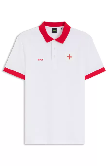 Paddy polo shirt with country flag trims