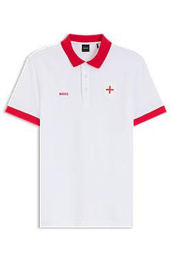 Paddy polo shirt with country flag trims