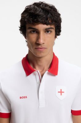 Paddy polo shirt with country flag, England