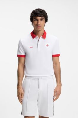 Paddy polo shirt with country flag, England