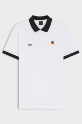 Polo Paddy con dettagli bandiera paese, Germania