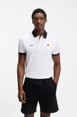 Paddy polo shirt with country flag trims, Germany