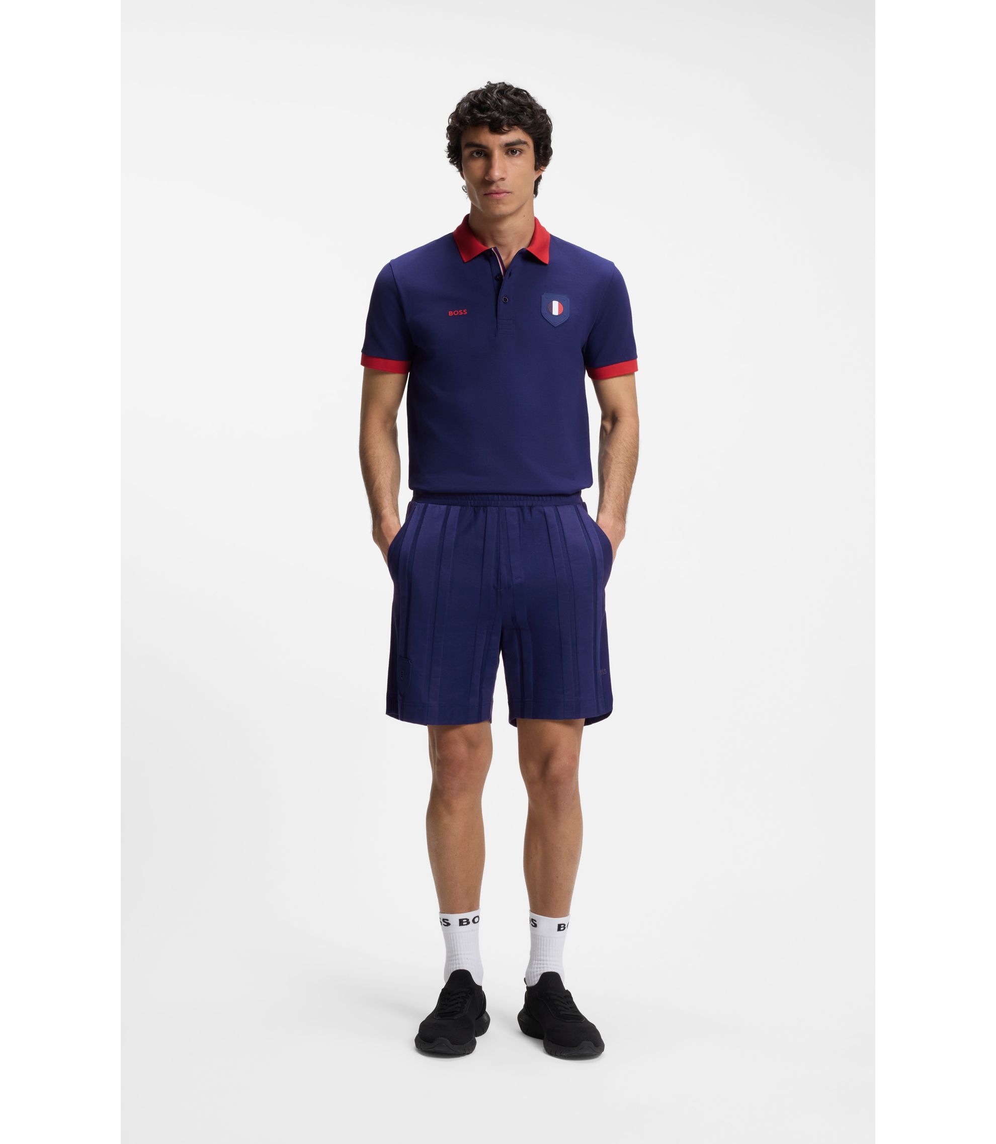 HUGOBOSS新品未使用paddy proポロシャツM BOSS - Active Paddy golf polo shirt in ripstop fabric - Black