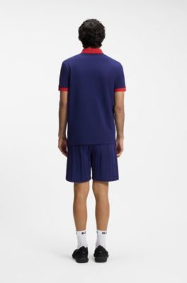 Paddy Poloshirt mit Landesflaggen-Details, Frankreich