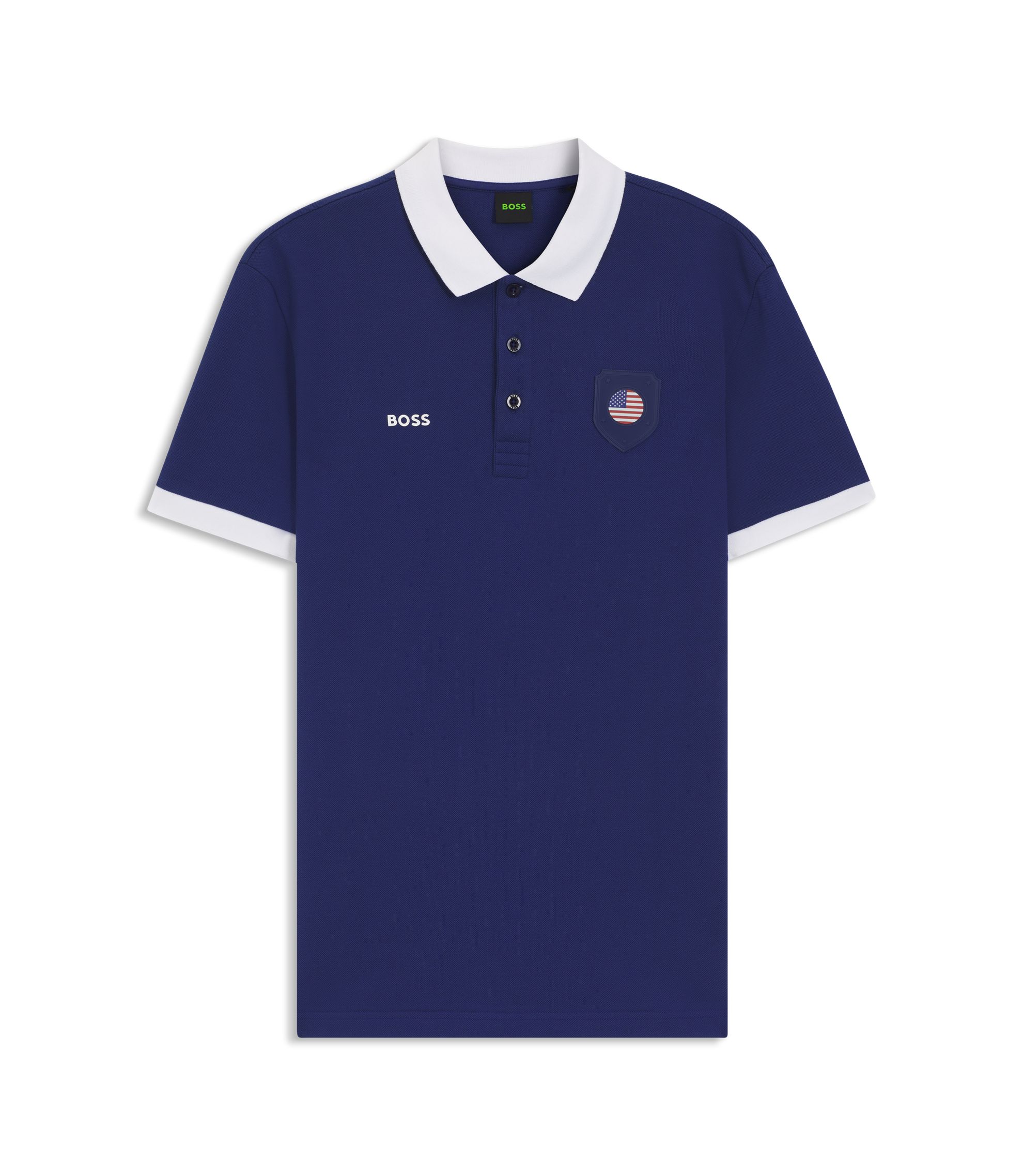 BOSS - Paddy ポロシャツ カントリーフラッグ ディテール - アメリカ