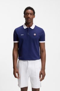 Paddy Poloshirt mit Landesflaggen-Details, USA