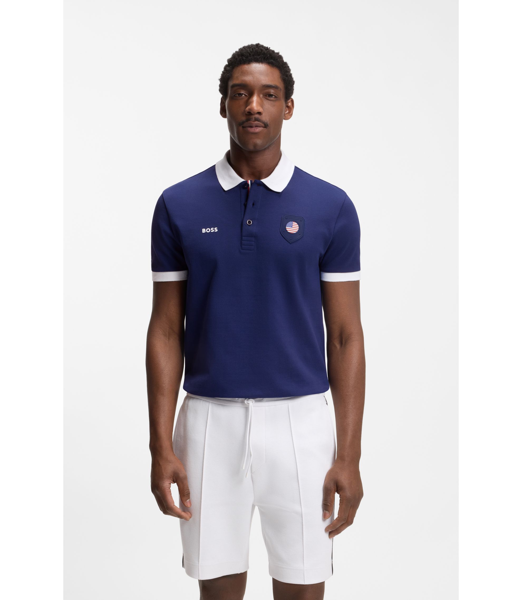 Paddy Poloshirt mit Landesflaggen-Details