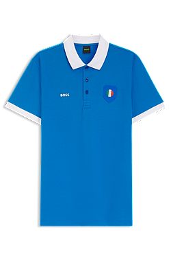 Paddy polo shirt with country flag trims