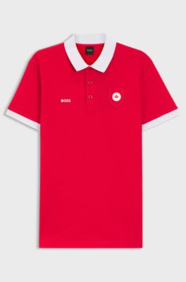 Paddy polo shirt with country flag, Canada