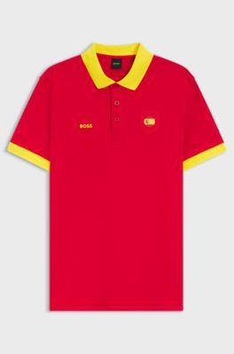 Paddy-polo met details van een nationale vlag, Spanje