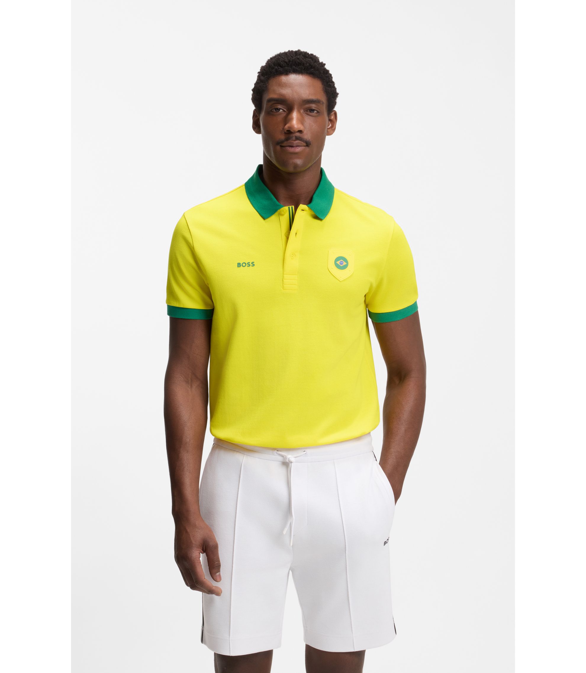 Paddy Poloshirt mit Landesflaggen-Details