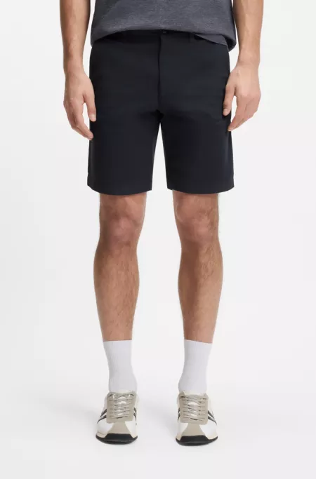 Slim-Fit Chino-Shorts aus bedruckter Stretch-Baumwolle