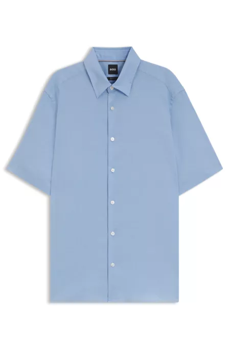 Regular-fit shirt in a linen blend