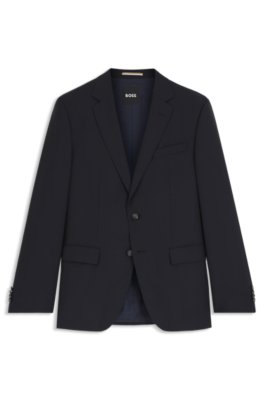 Slim-fit suit jacket in pinstripe virgin wool