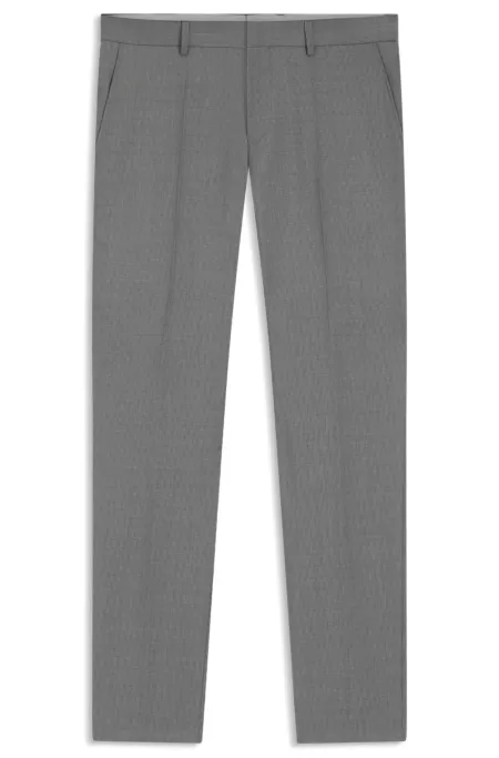 Slim-fit trousers in pinstripe virgin wool