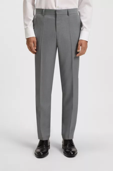Slim-fit trousers in pinstripe virgin wool