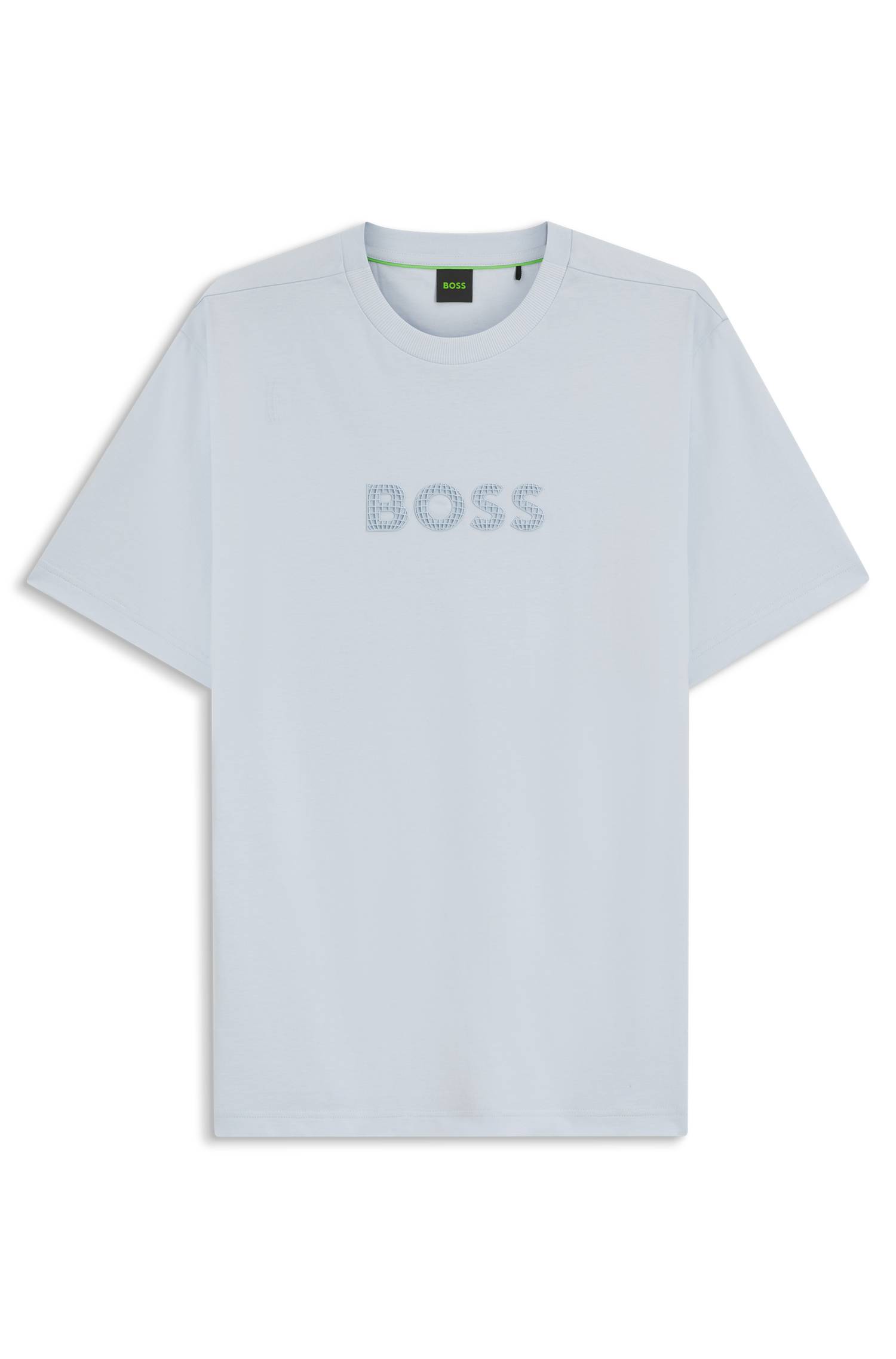 Boss Cotton-jersey T-shirt with golf-inspired logo herr – bild 4