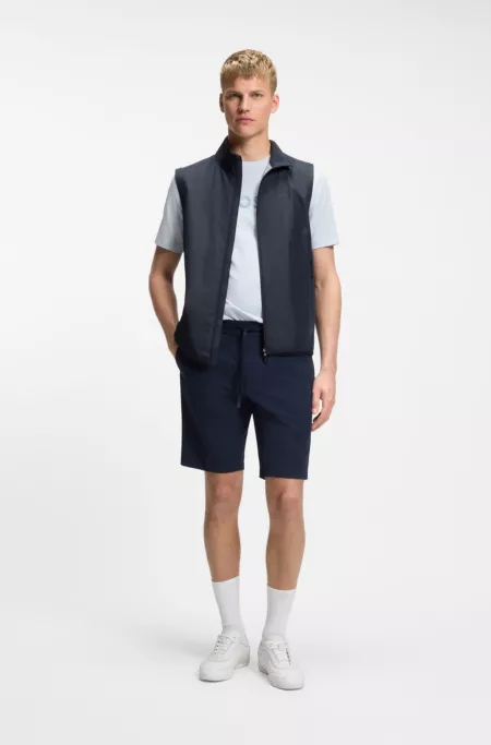 Cotton-jersey T-shirt with golf-inspired logo