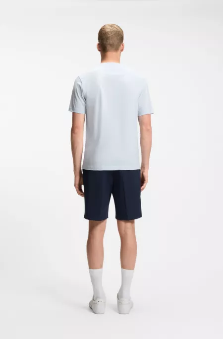 Cotton-jersey T-shirt with golf-inspired logo