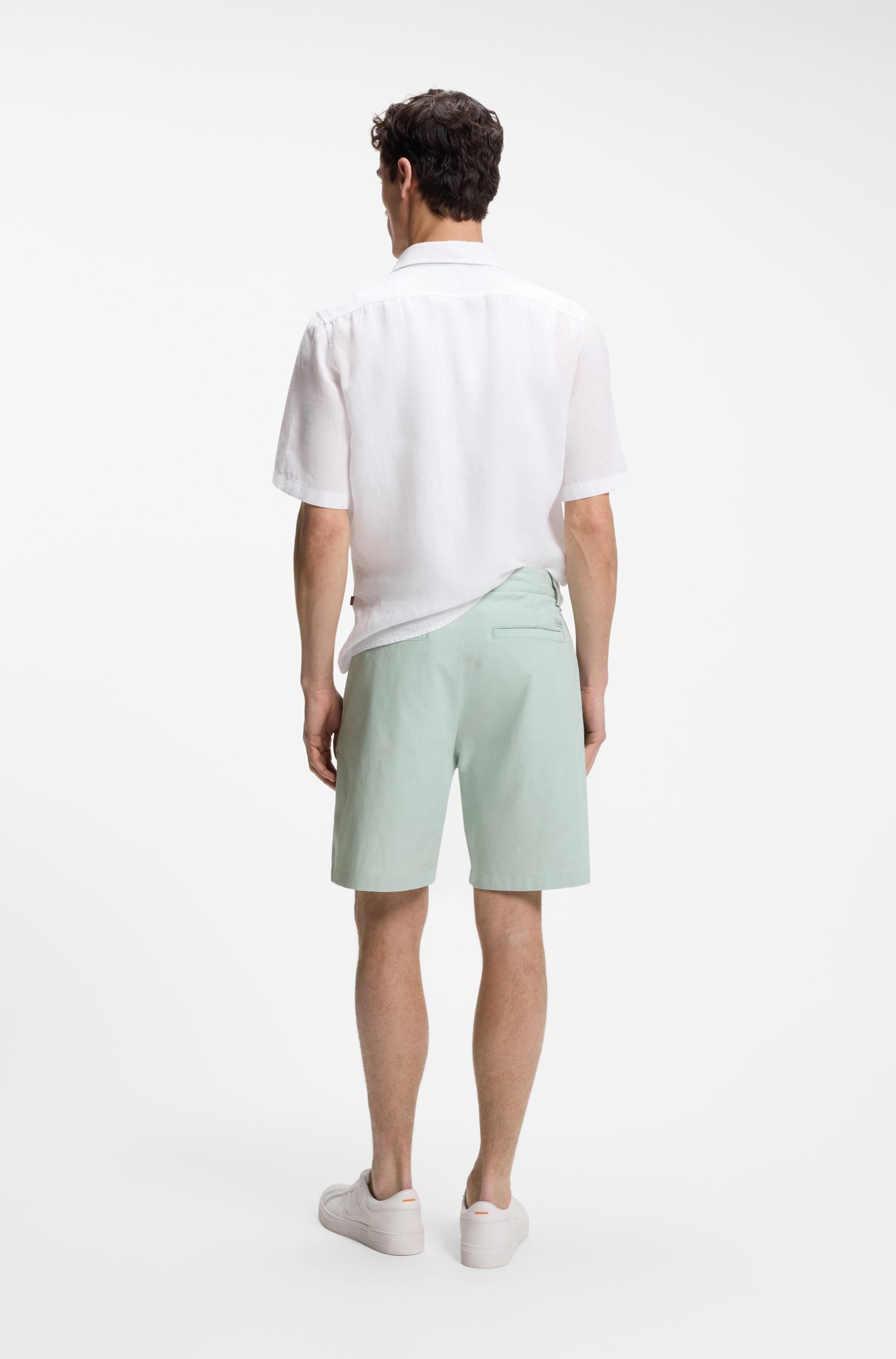 Boss Chino-style shorts in cotton-rich twill herr – bild 2
