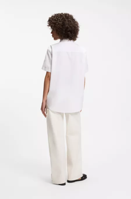 Relaxed-fit blouse in Oxford cotton