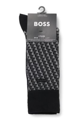 Two-pack of regular-length socks, Black