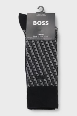 Two-pack of regular-length socks, Black