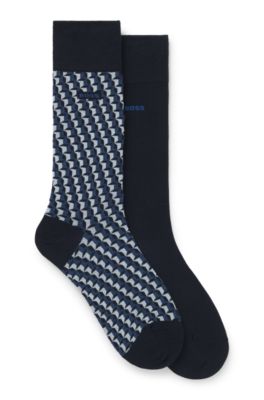 Two-pack of regular-length socks, Dark Blue