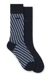 Two-pack of regular-length socks, Dark Blue