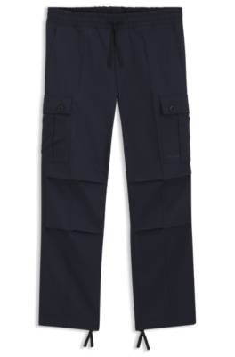 Hugo Cargo trousers in mercerised cotton with a straight fit cargobyxor herr – bild 4