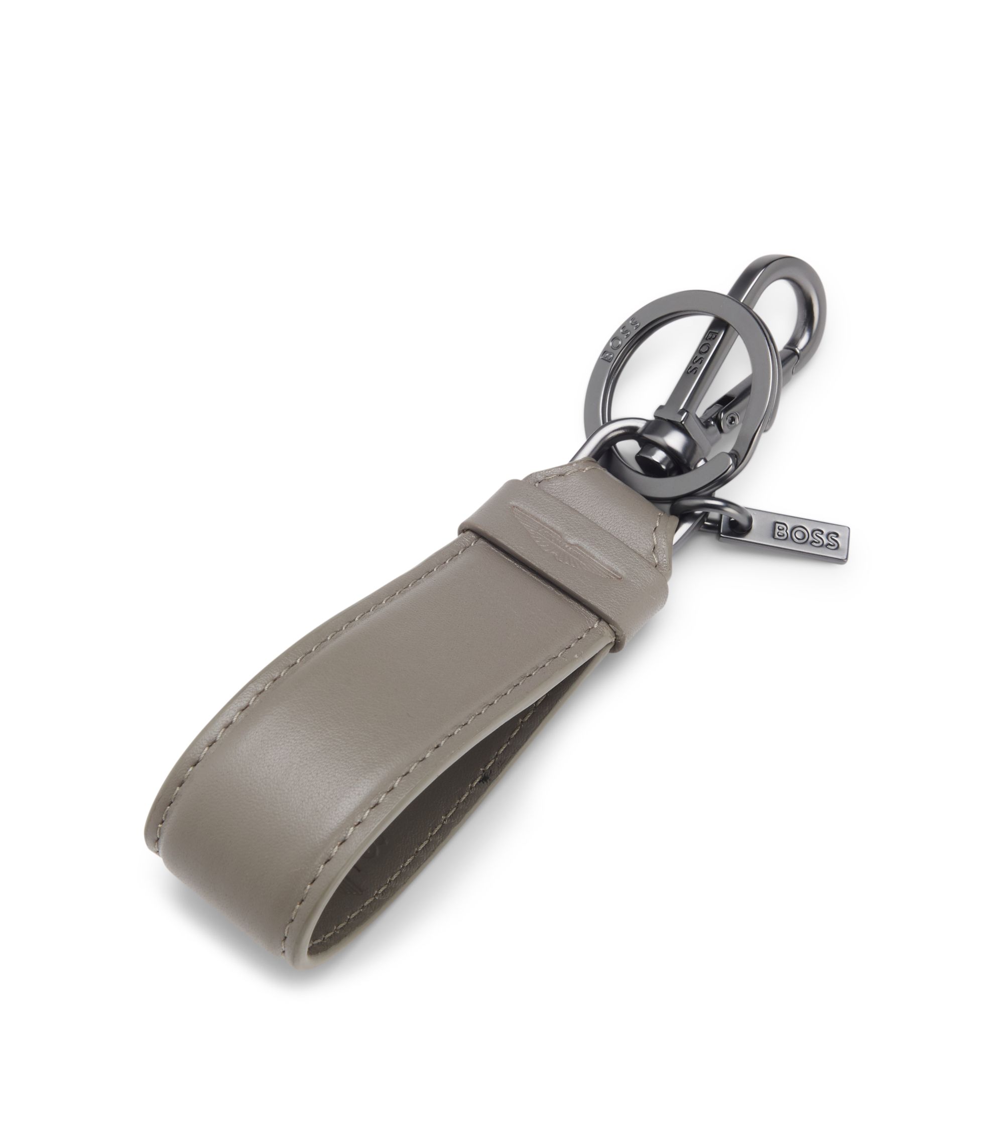 BOSS x ASTON MARTIN Schlüsselanhänger aus Leder