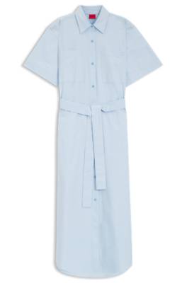 Hugo Shirt dress in cotton poplin skjortklänningar dam – bild 4