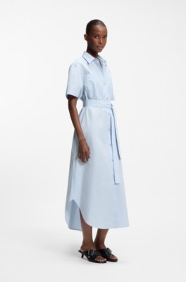 Hugo Shirt dress in cotton poplin skjortklänningar dam – bild 2