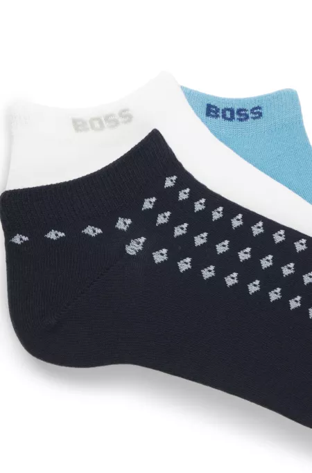 Three-pack of ankle-length socks