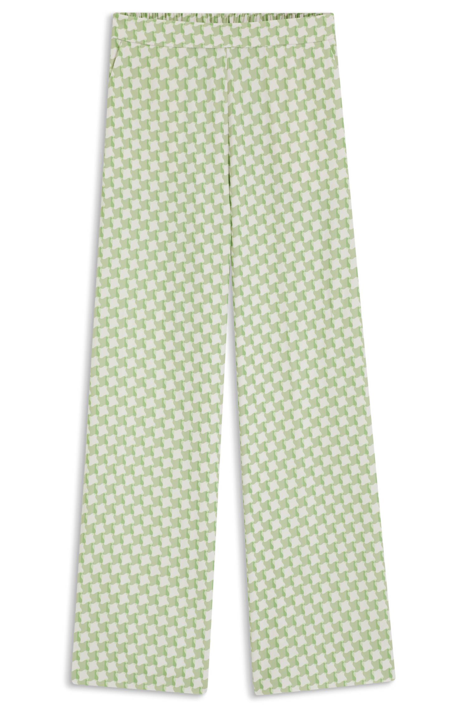 Hugo Relaxed-fit trousers with all-over print byxor dam – bild 4