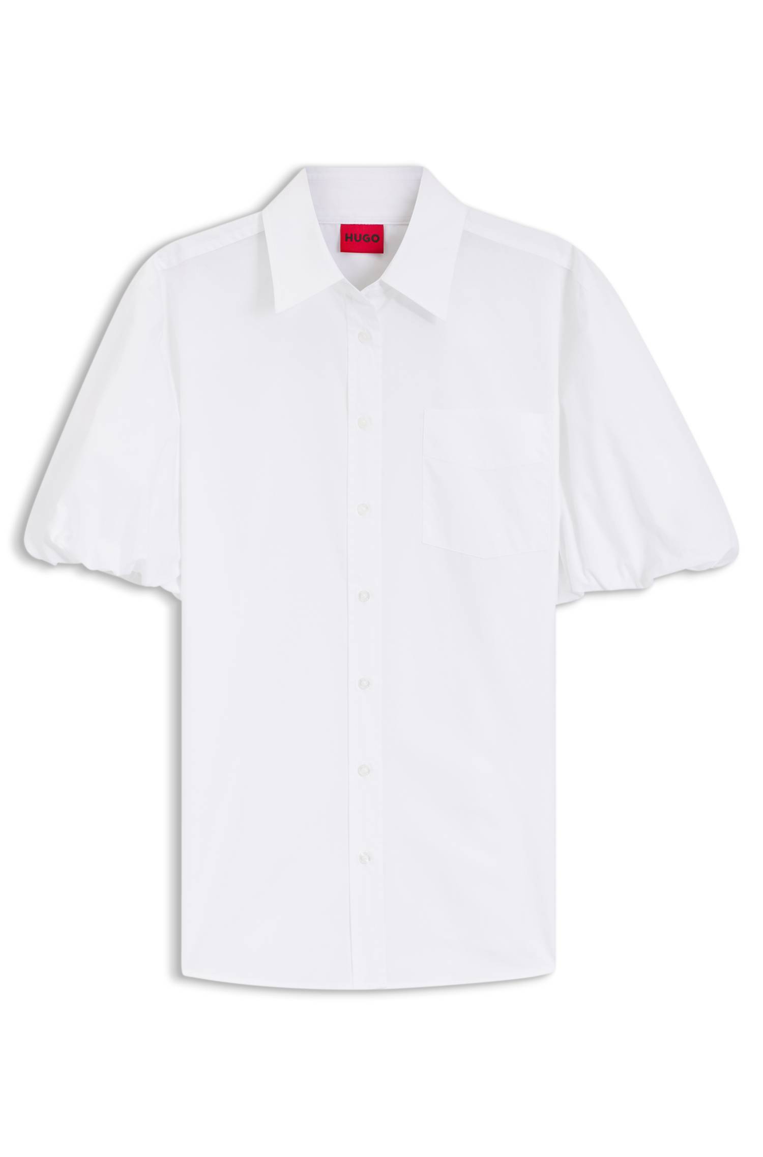 Hugo Relaxed-fit blouse in cotton poplin skjortor & blusar dam – bild 4