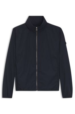 Water-repellent jacket with Double B monogram, Dark Blue
