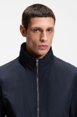 Water-repellent jacket with Double B monogram, Dark Blue