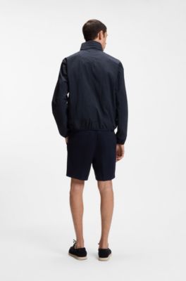 Water-repellent jacket with Double B monogram, Dark Blue