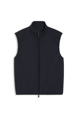 Slim-fit gilet in water-repellent performance-stretch fabric