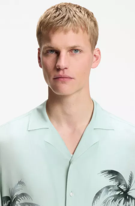 Chemise Regular Fit avec maxi imprimé